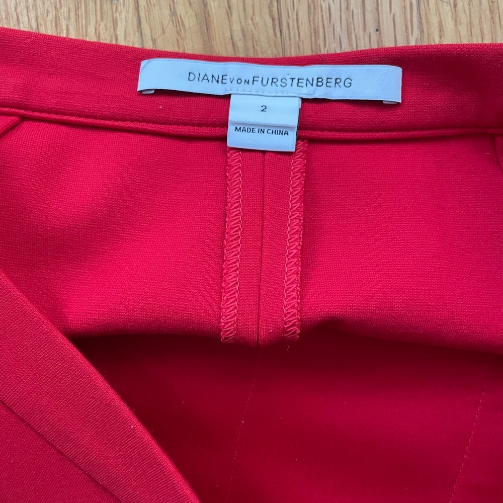 Diane von Furstenberg dvf Kimmie Skirt red 2 - Picture 6 of 10